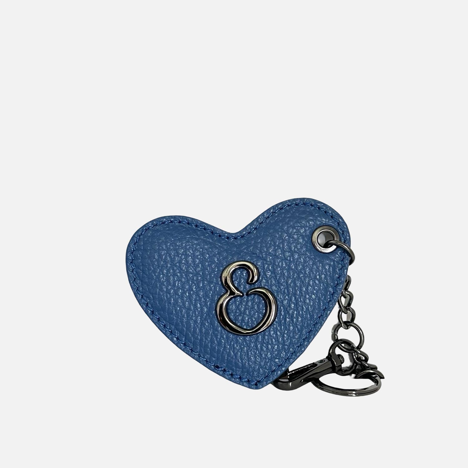 Key Holder Love Blue Jeans Dark Hammered 