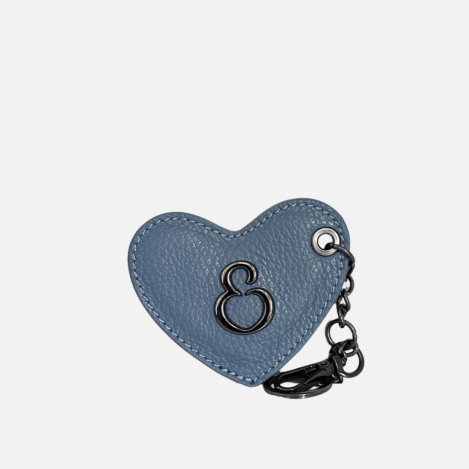 Love Key Holder Cerulean Dark Hammered 