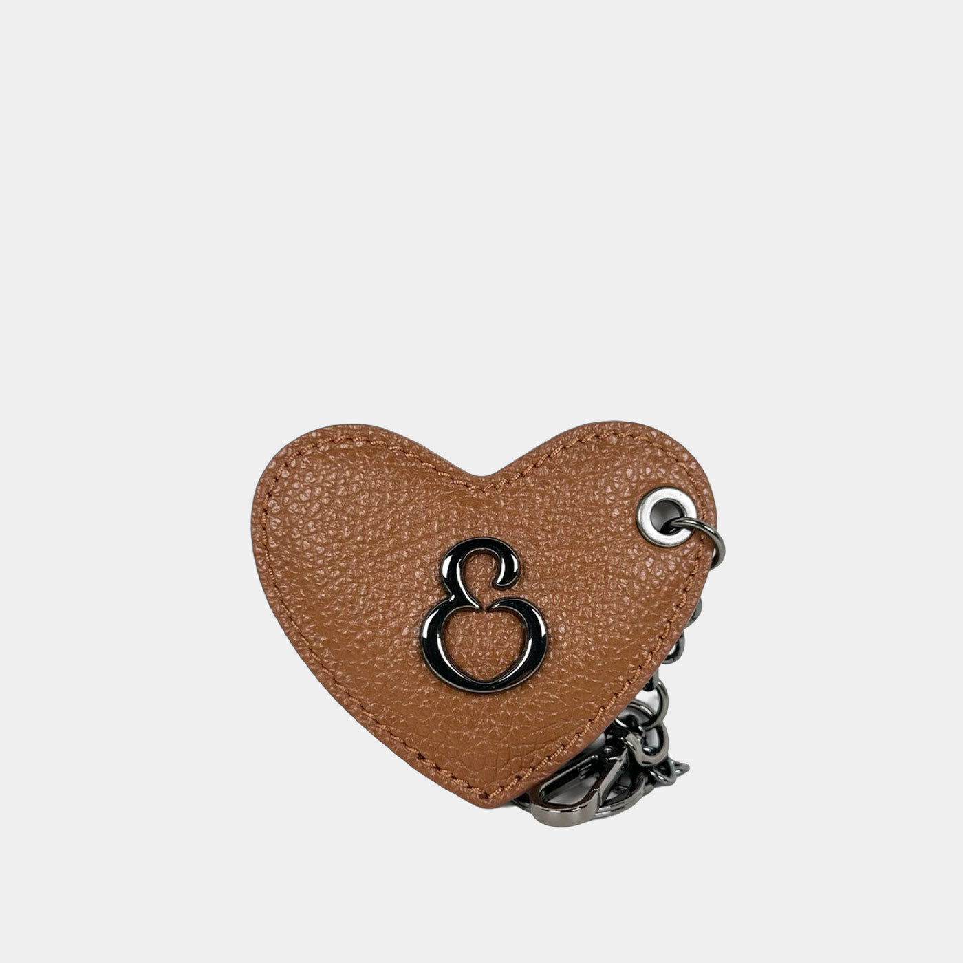 Porta Chiavi Love Caramel Pelle Martellata Dark