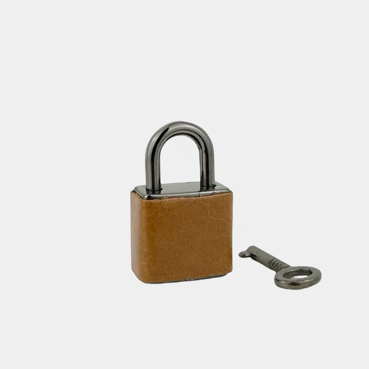 Honey Padlock Smooth Leather Dark