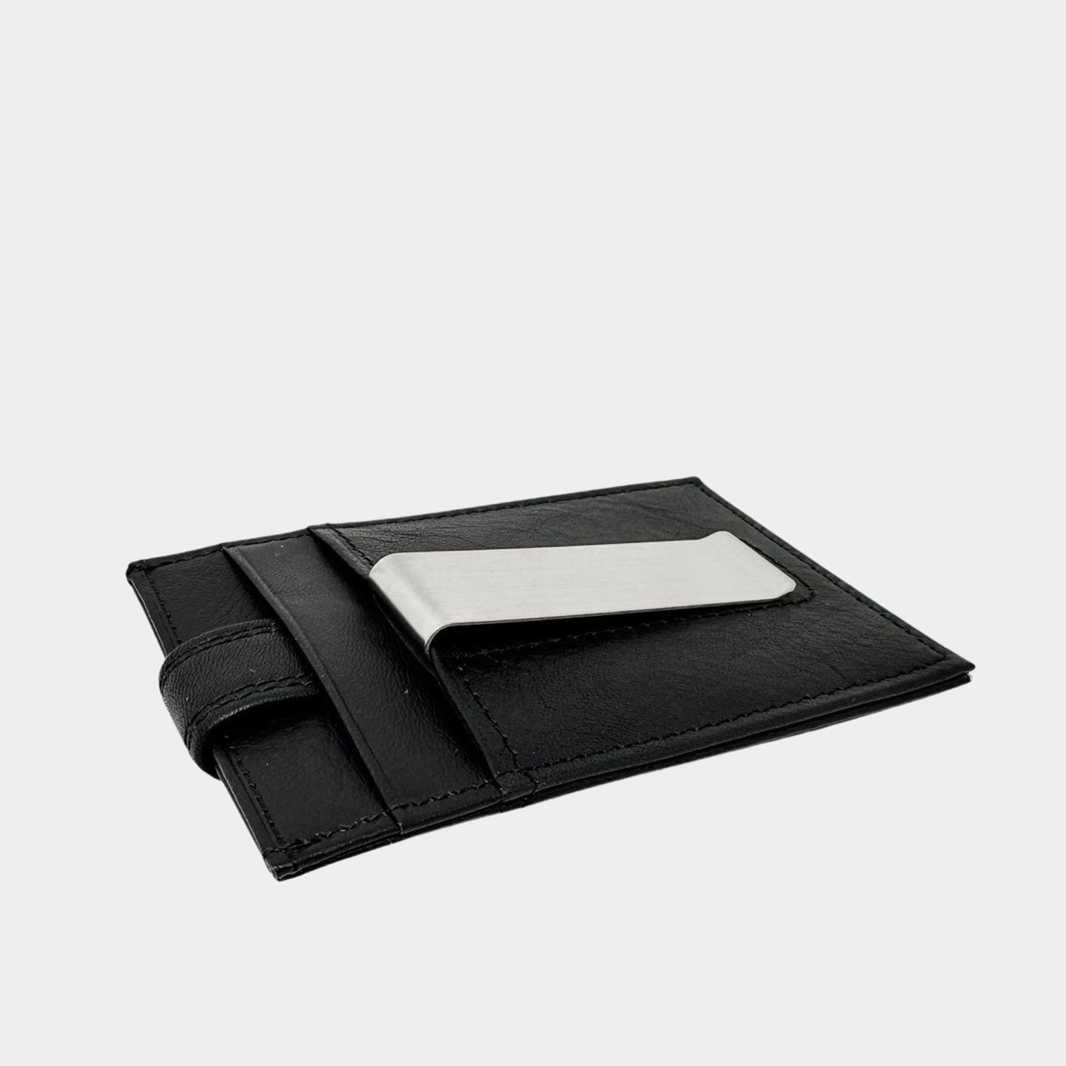 Smooth Black Stationary Card Holder